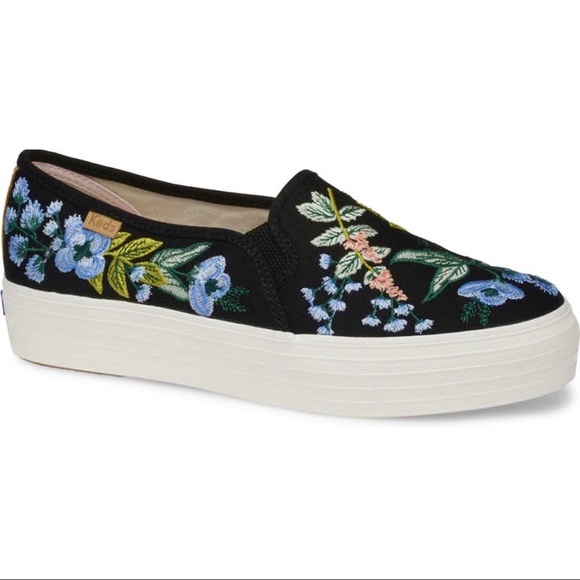 NWOT Keds Rifle Paper Co. Triple Decker Embroidered Herb Garden Sneaker … - Picture 4 of 10
